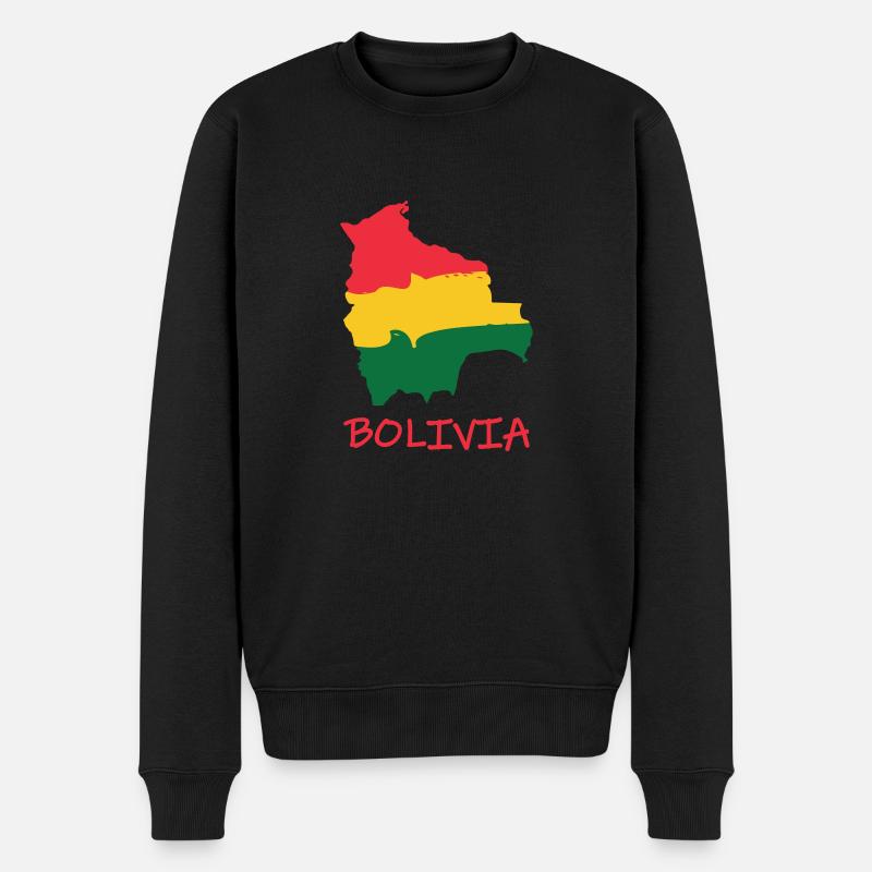 Bolivien - Männer Premium Bio Pullover - Schwarz