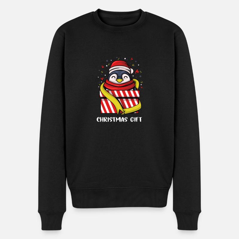 NOËL DES PINGOUINS - Pull Premium bio Homme - noir
