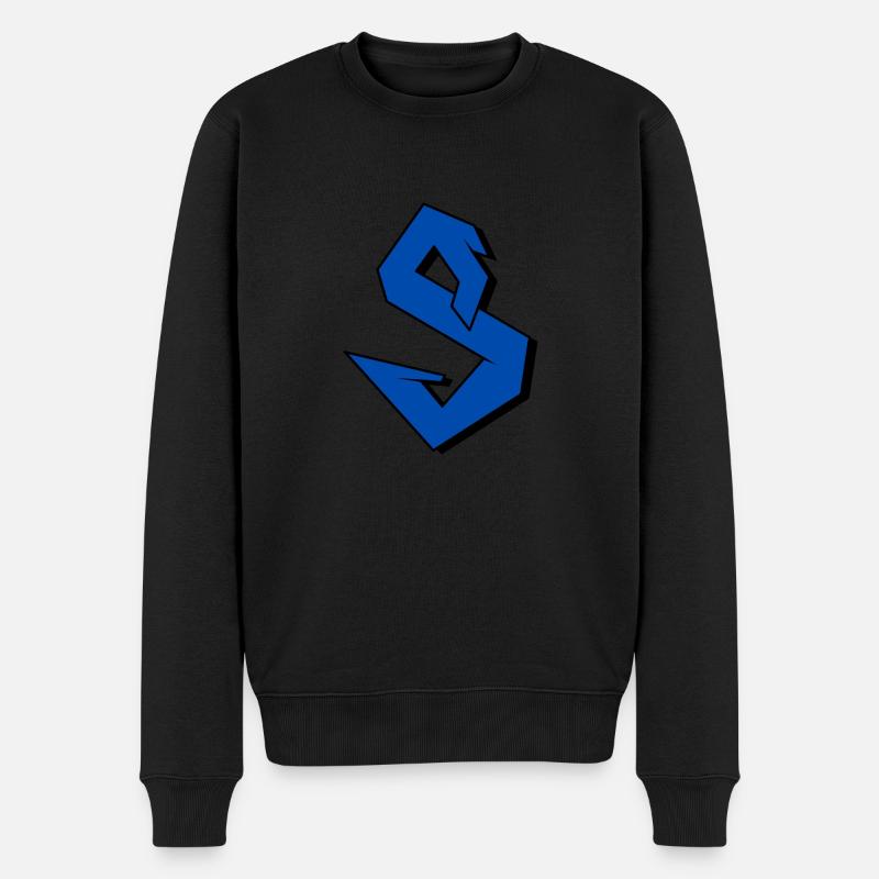 S Logo - Pull Premium bio Homme - noir