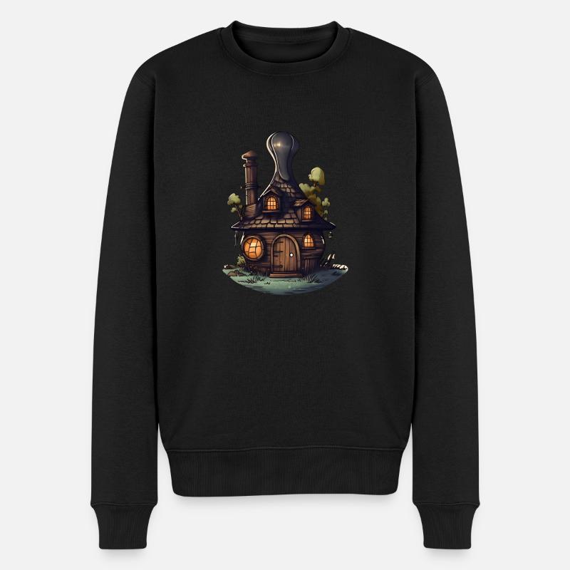 Maison en chapeau - Pull Premium bio Homme - noir