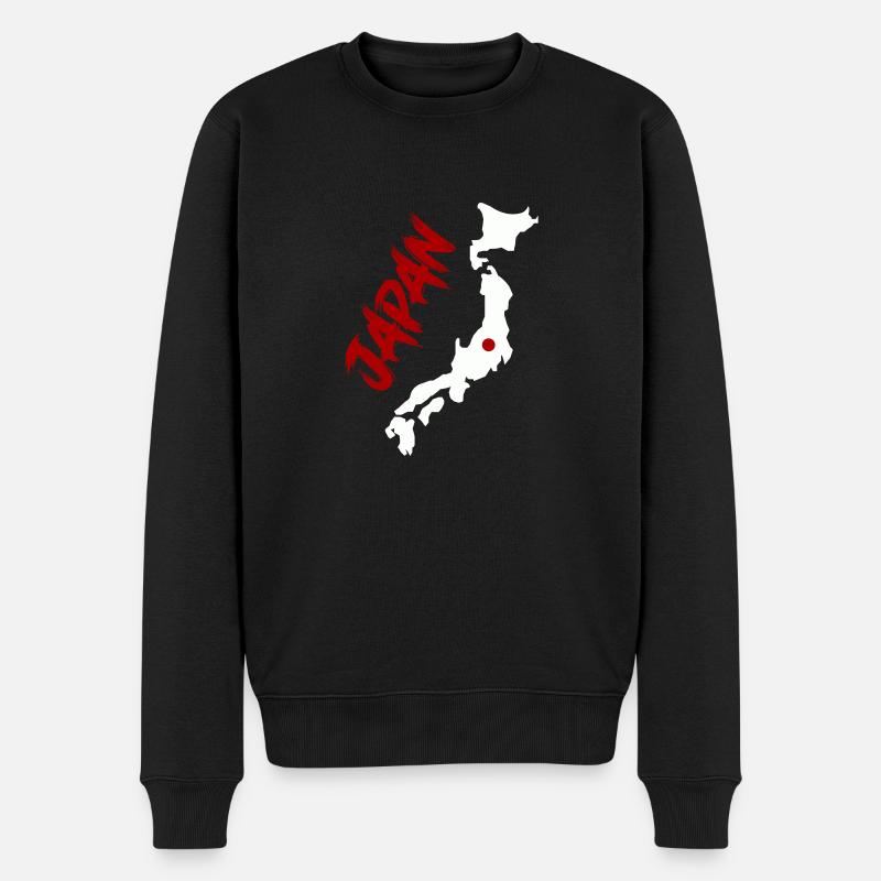 japan - Männer Premium Bio Pullover - Schwarz