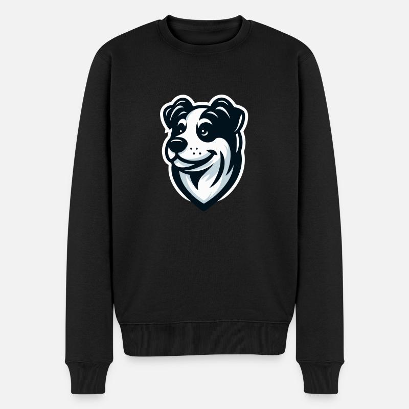 Levrette : Illustration d’un ami - Pull Premium bio Homme - noir