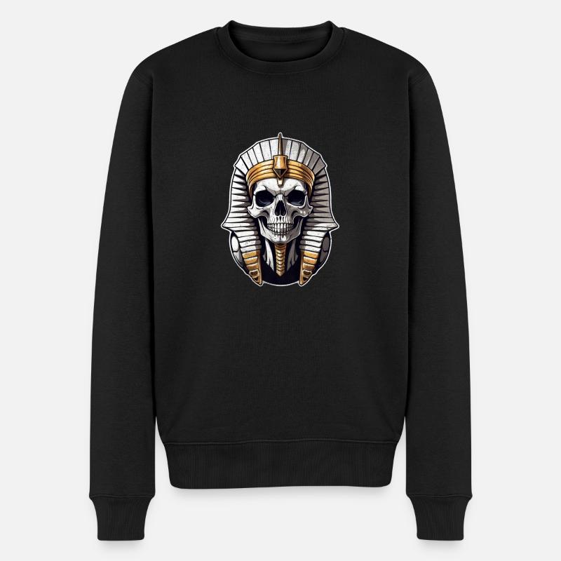 Pharao - Mumie - Ägypten - Männer Premium Bio Pullover - Schwarz