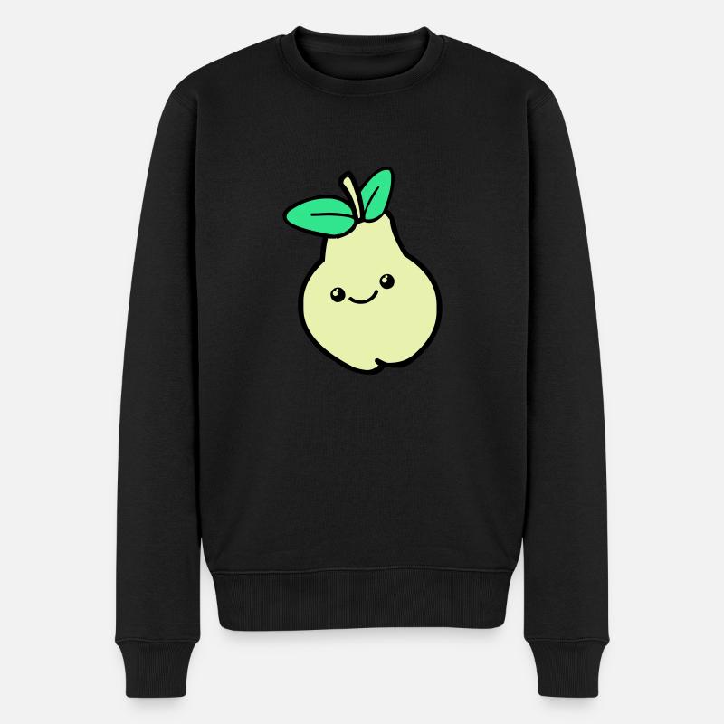 birne comic 02 - Männer Premium Bio Pullover - Schwarz