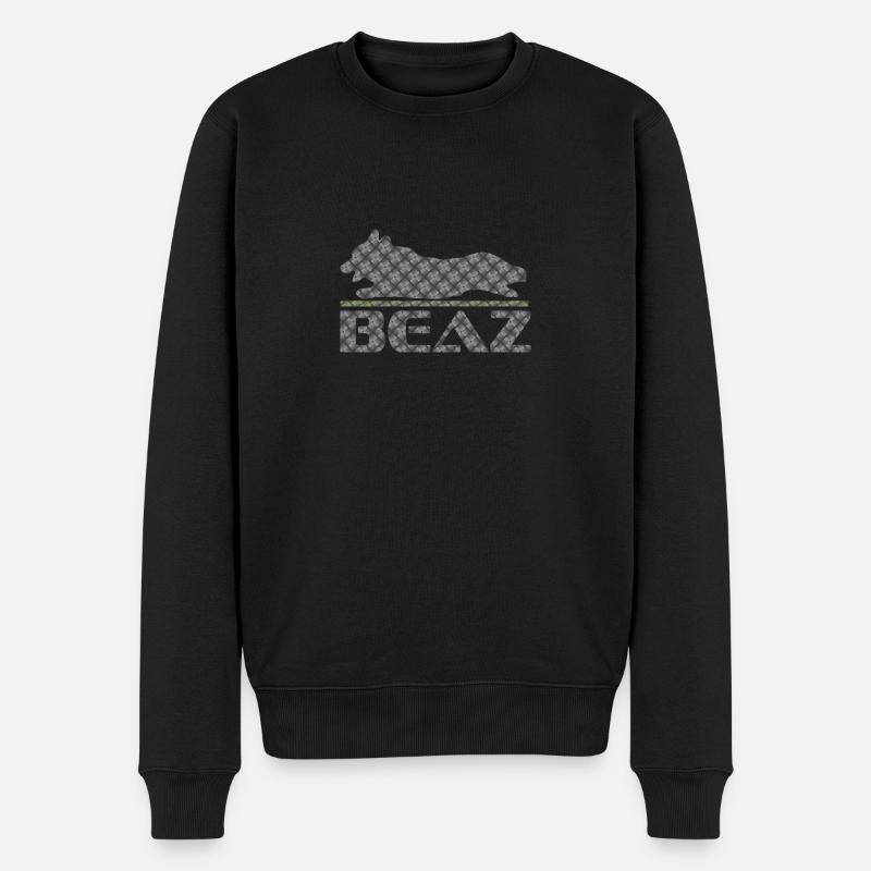 Logo BEAZ 002 - Pull Premium bio Homme - noir