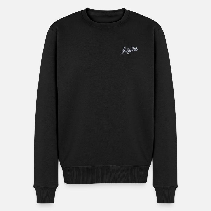 Inspire bestickt - Männer Premium Bio Pullover - Schwarz