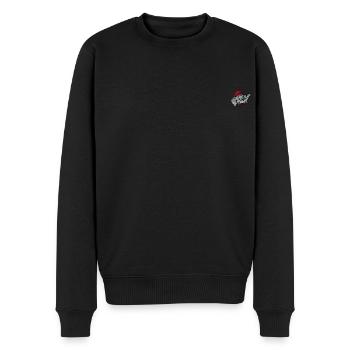 Benjamin Blümchen Benjamin Als Stick-Design - Männer Premium Bio Pullover - Schwarz - Vorne - Nico (187cm)