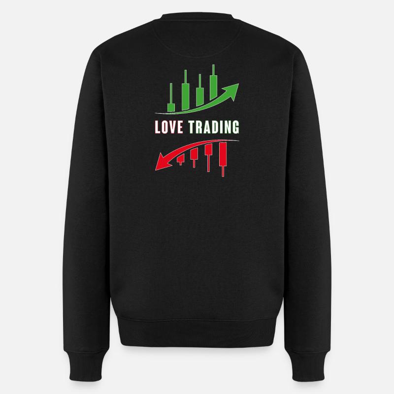 Love Trading - Männer Premium Bio Pullover - Schwarz