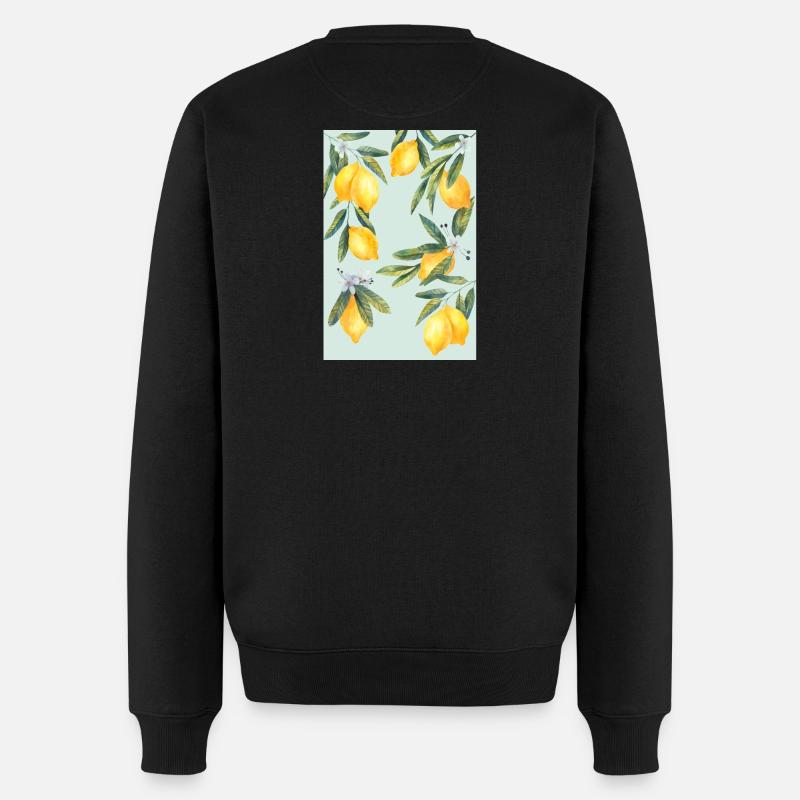 Citrons - Pull Premium bio Homme - noir