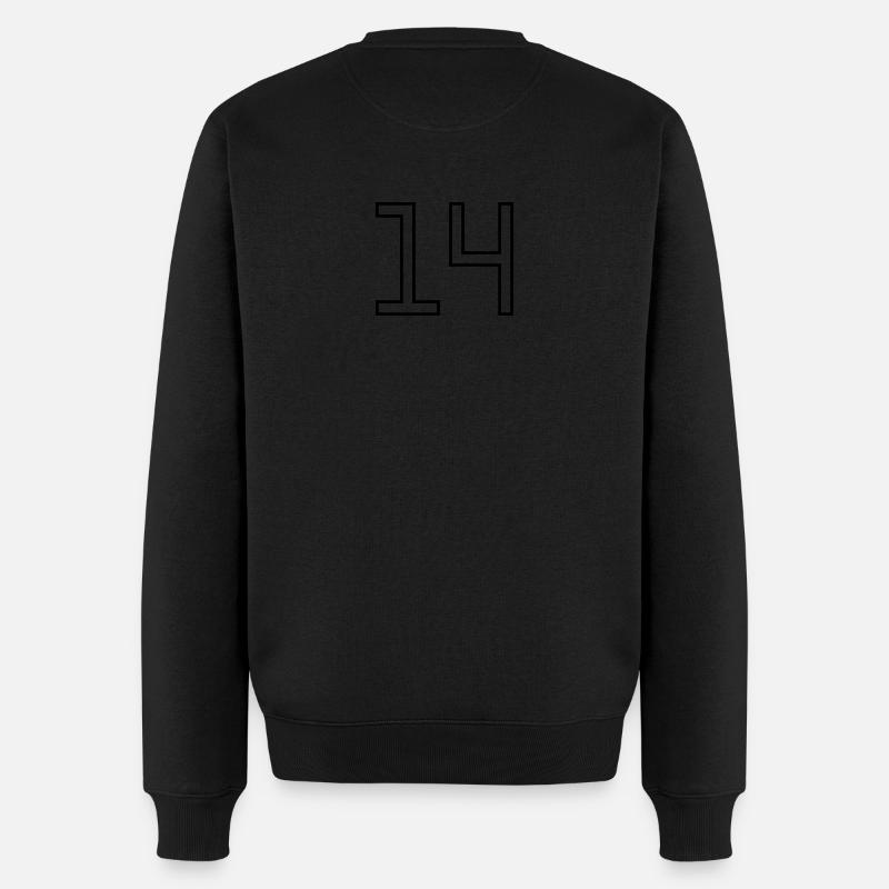 Numéro 14 (Style Université) - Pull Premium bio Homme - noir