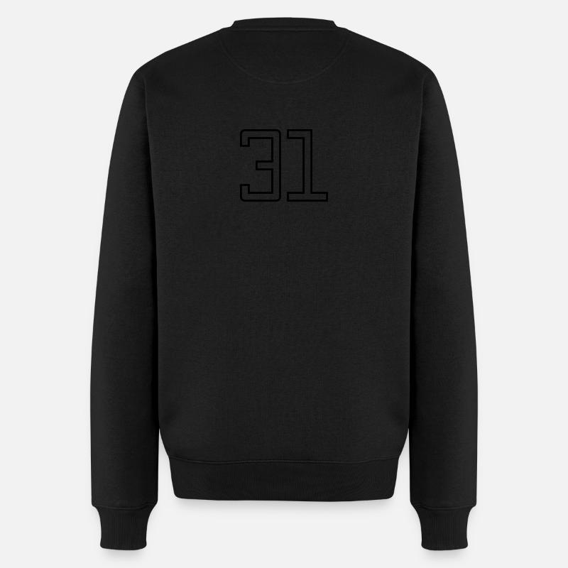 Numéro 31 (Style Université) - Pull Premium bio Homme - noir