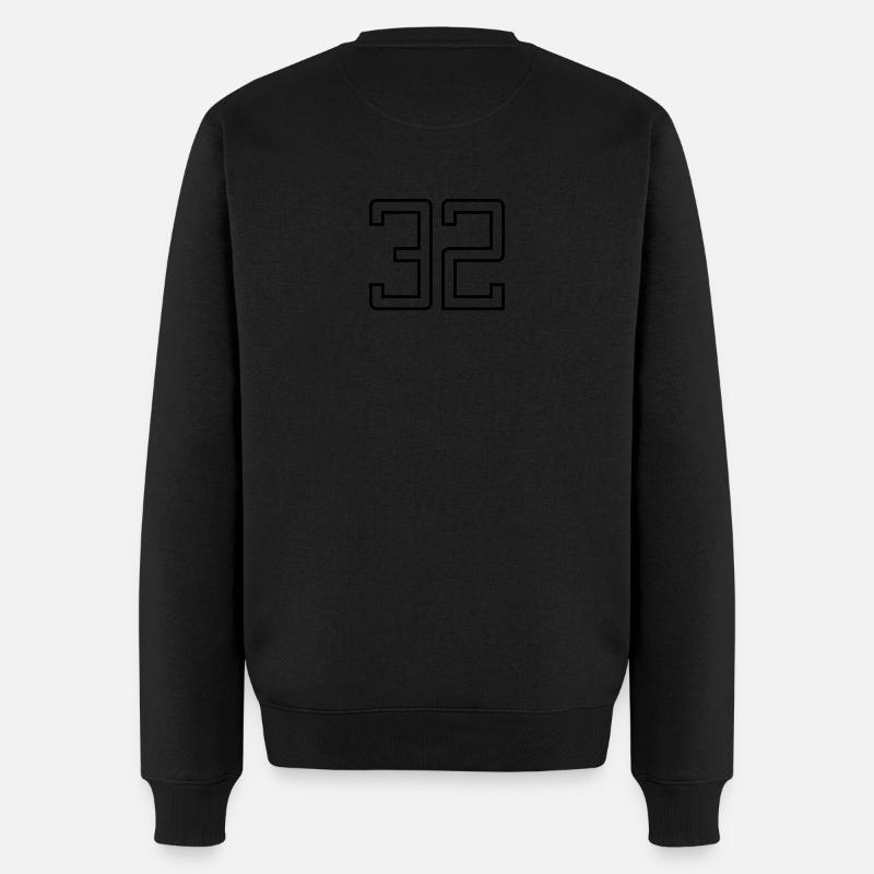 Numéro 32 (Style Université) - Pull Premium bio Homme - noir