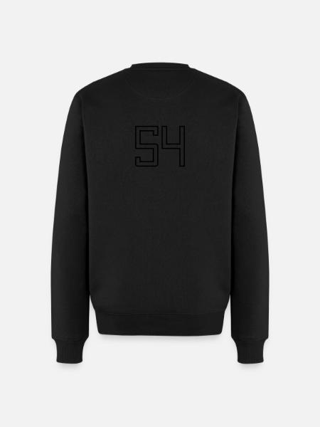 Number 54 (University Style) - Men's Premium Organic Jumper - black