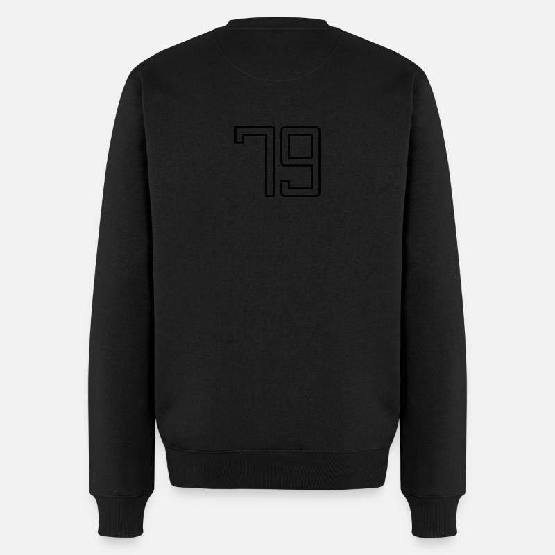 Numéro 79 (Style Université) - Pull Premium bio Homme - noir