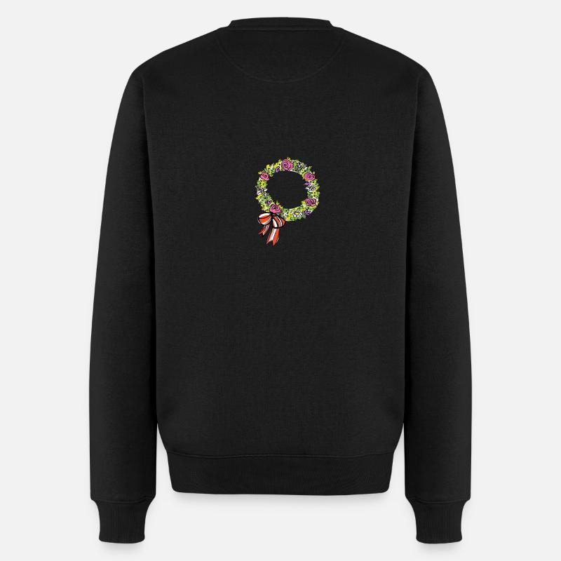 Mittelalter Magd - Männer Premium Bio Pullover - Schwarz