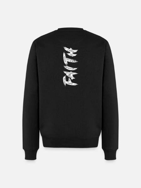 FOI - Paroles Cachées Design Chrétien - Pull Premium bio Homme - noir