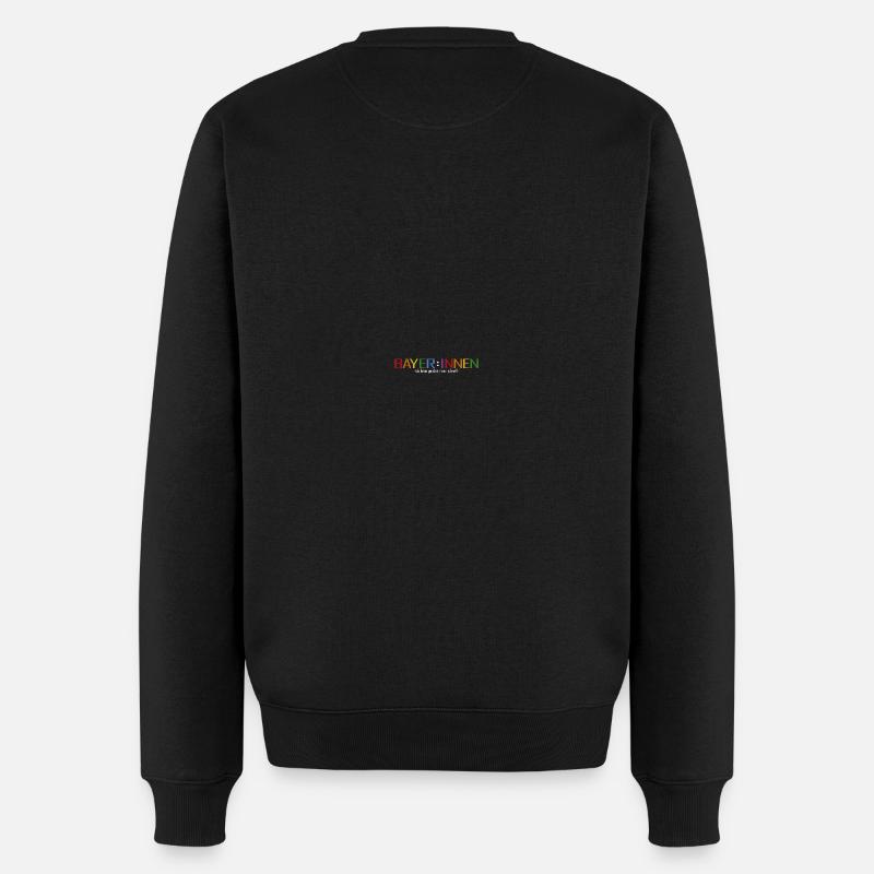 BAYERN SÖDER SPRACHE GENDERN - Männer Premium Bio Pullover - Schwarz
