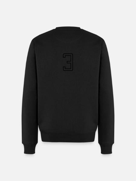 Number 3 - Pull Premium bio Homme - noir