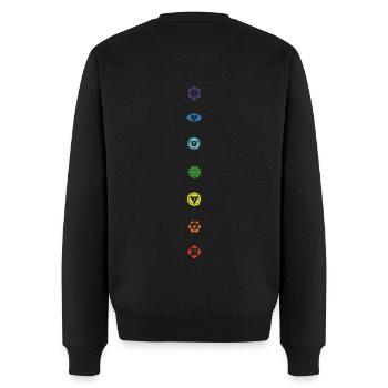 Collezione Chakra - Maglione ecologico premium da uomo - nero - Retro - Nico (187cm)