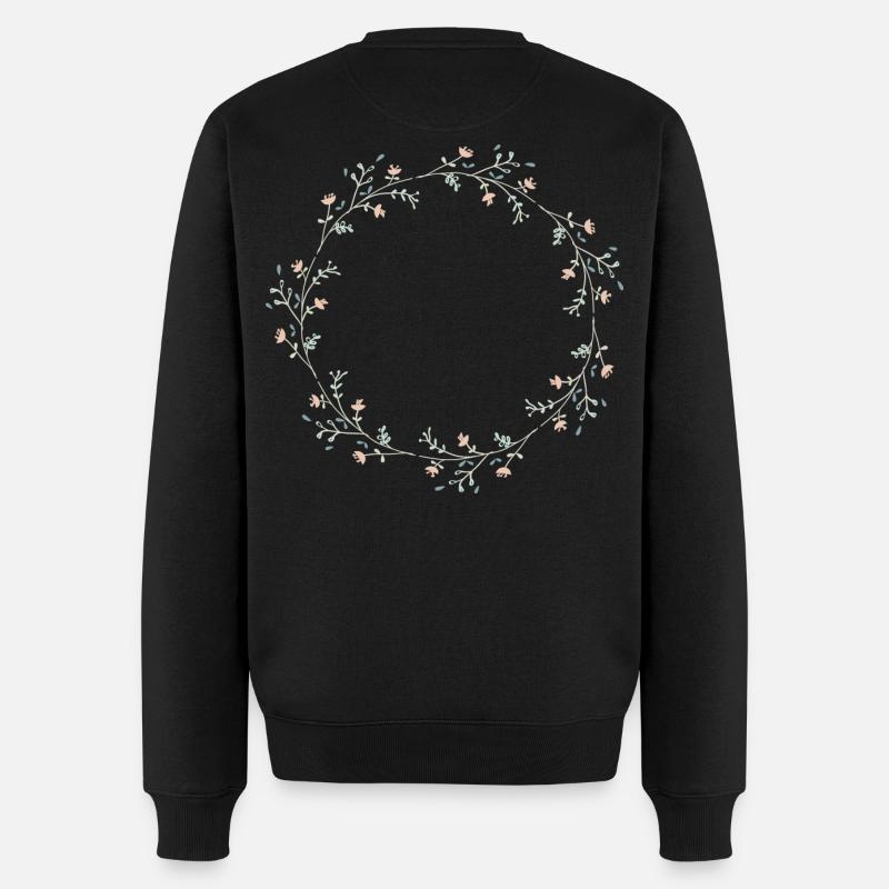 Fleurs - Pull Premium bio Homme - noir