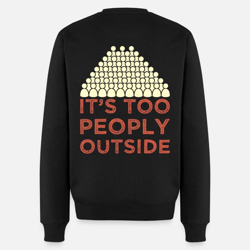 Introverti - Pull Premium bio Homme - noir