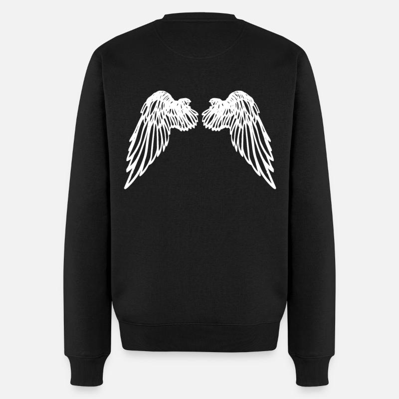 ailes d'ange - Pull Premium bio Homme - noir