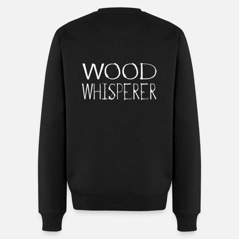 Holzfäller Waldarbeiter Holzarbeiter - Männer Premium Bio Pullover - Schwarz