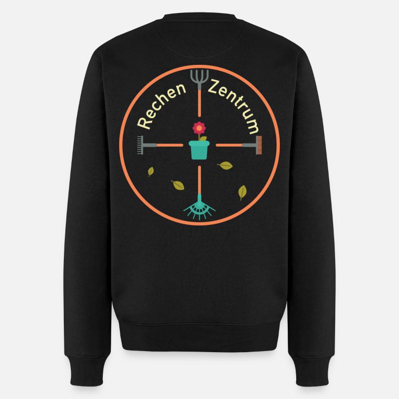 Rechenzentrum Garten Rechen Gärtner Gartenarbeit - Männer Premium Bio Pullover - Schwarz