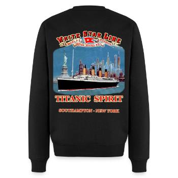 TITANIC SPIRIT skabelse Louis RUNEMBERG © Adagp - Økologisk premium-sweatshirt til mænd - sort - Bagpå - Nico (187cm)