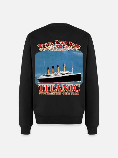 TITANIC creation Louis RUNEMBERG © Adagp - Men's Premium Organic Jumper - black