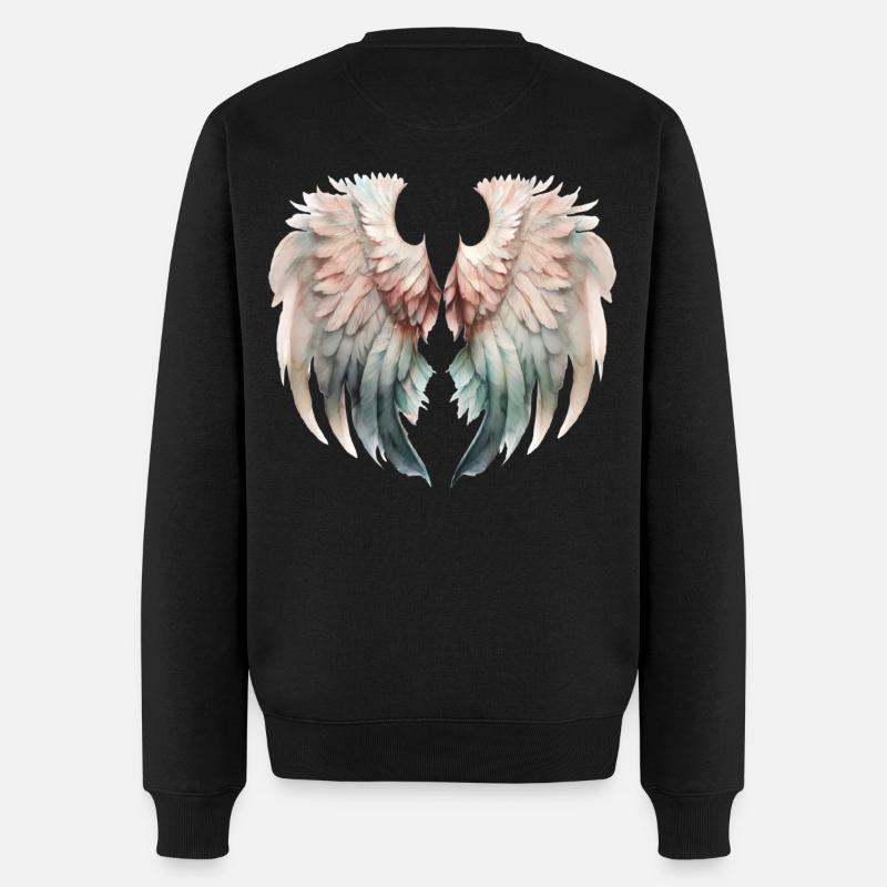 Ailes Pastel Envolée Douce - Pull Premium bio Homme - noir