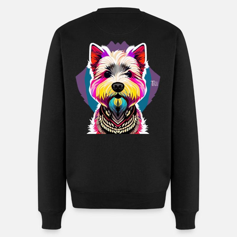 Terrier des Highlands de l’Ouest - Pull Premium bio Homme - noir