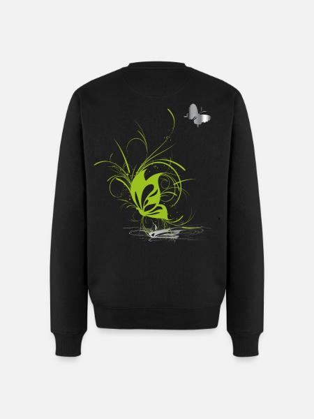 Butterfly Butterfly Spring - Men's Premium Organic Jumper - black