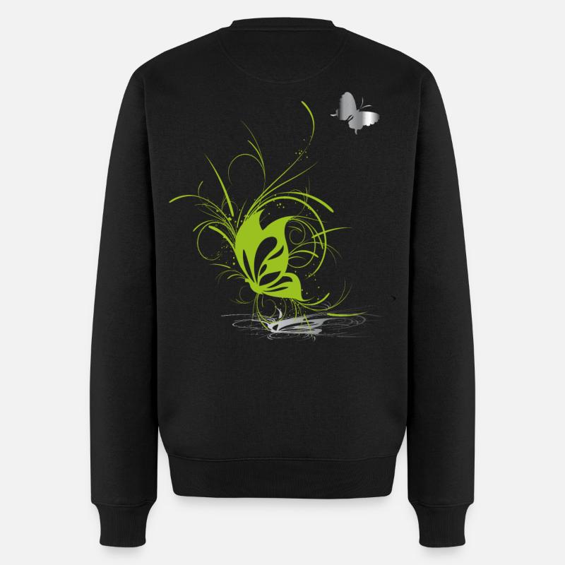 Papillon Papillon Printemps - Pull Premium bio Homme - noir