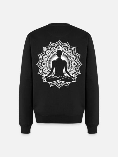 Chakra de méditation - Pull Premium bio Homme - noir