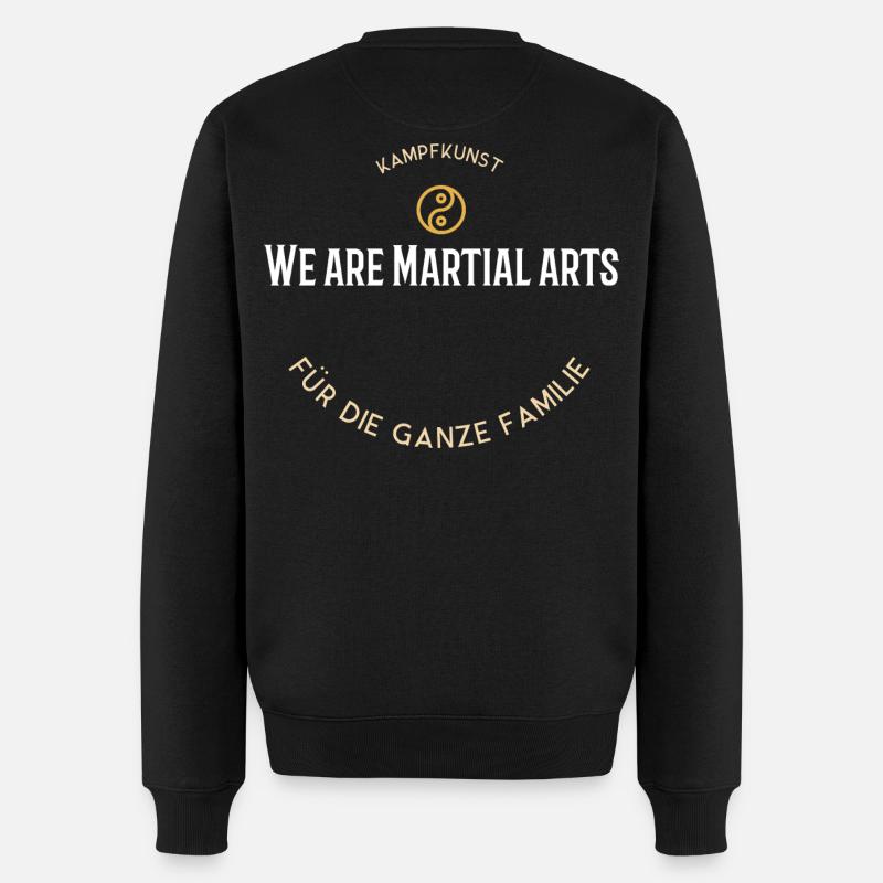 We Are Martial Arts Family - Männer Premium Bio Pullover - Schwarz