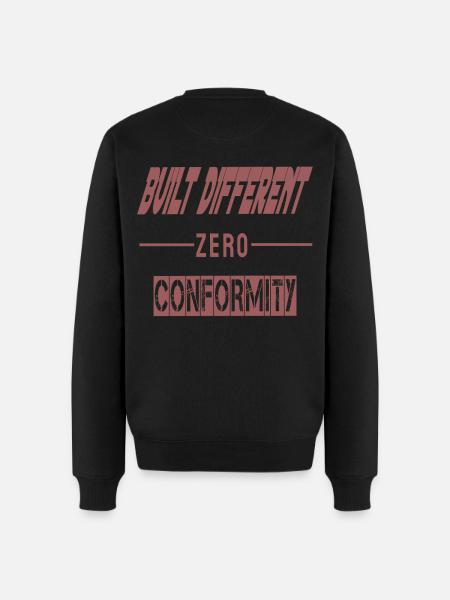 Anders gebaut | Zero Conformity Hoodie - Männer Premium Bio Pullover - Schwarz