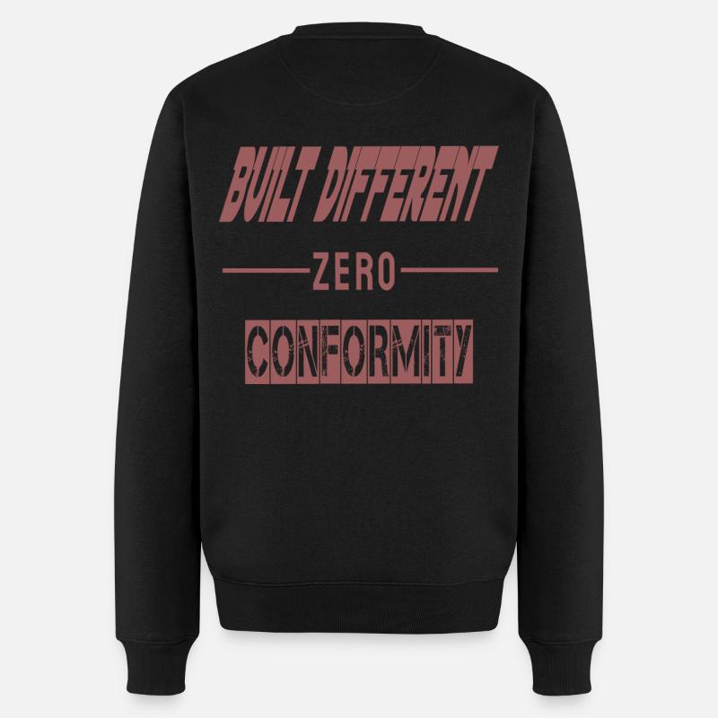 Construit différemment | Sweat à capuche Zero Conformity - Pull Premium bio Homme - noir