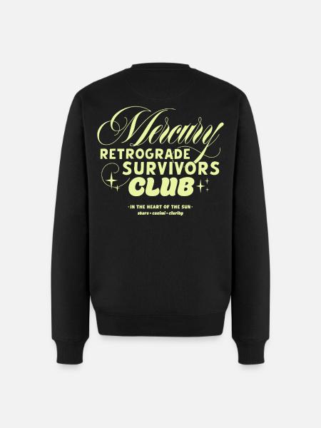 Mercury Retrograde Survivors Club - Men's Premium Organic Jumper - black