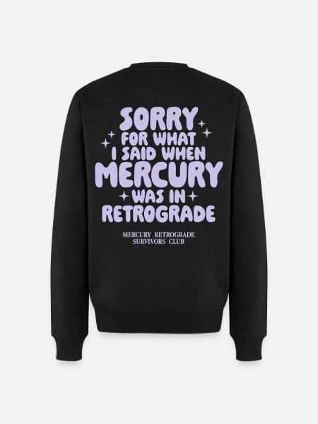 Mercury Retrograde Survivors Club - Men's Premium Organic Jumper - black