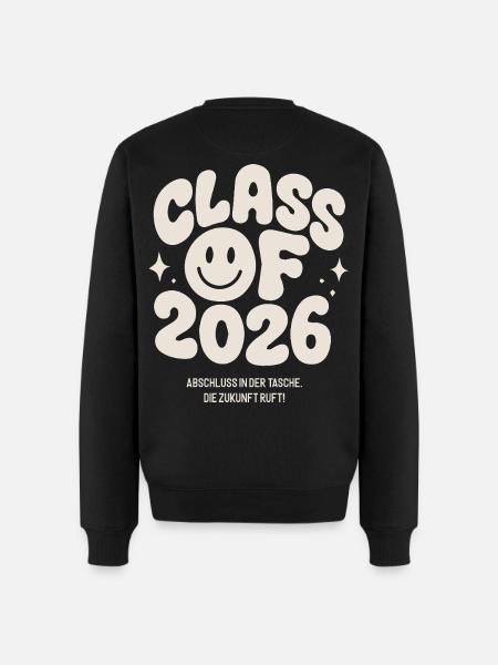 Abschluss 2026 - die Zukunft ruft! - Männer Premium Bio Pullover - Schwarz