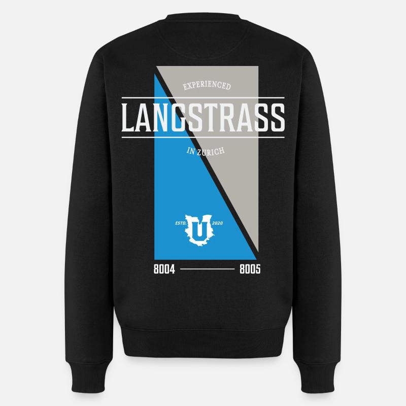 Édition Langstrass - Pull Premium bio Homme - noir