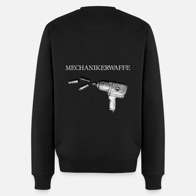 Schlagschrauber Mechaniker - Männer Premium Bio Pullover - Schwarz