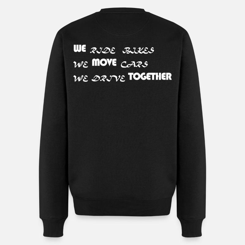 WE MOVE TOGETHER - Männer Premium Bio Pullover - Schwarz