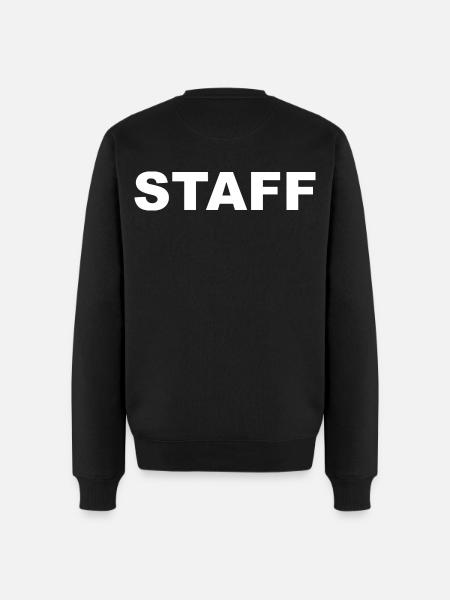 STAFF - Männer Premium Bio Pullover - Schwarz