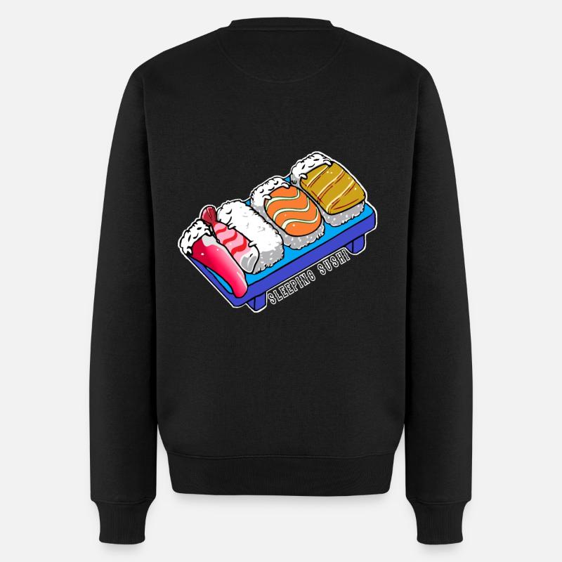 Sleeping Sushi,Schlaf,Japan,japanisch,Essen Shirt - Männer Premium Bio Pullover - Schwarz