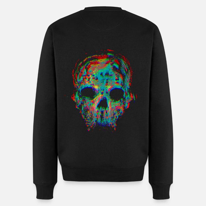 Totenkopf - Männer Premium Bio Pullover - Schwarz