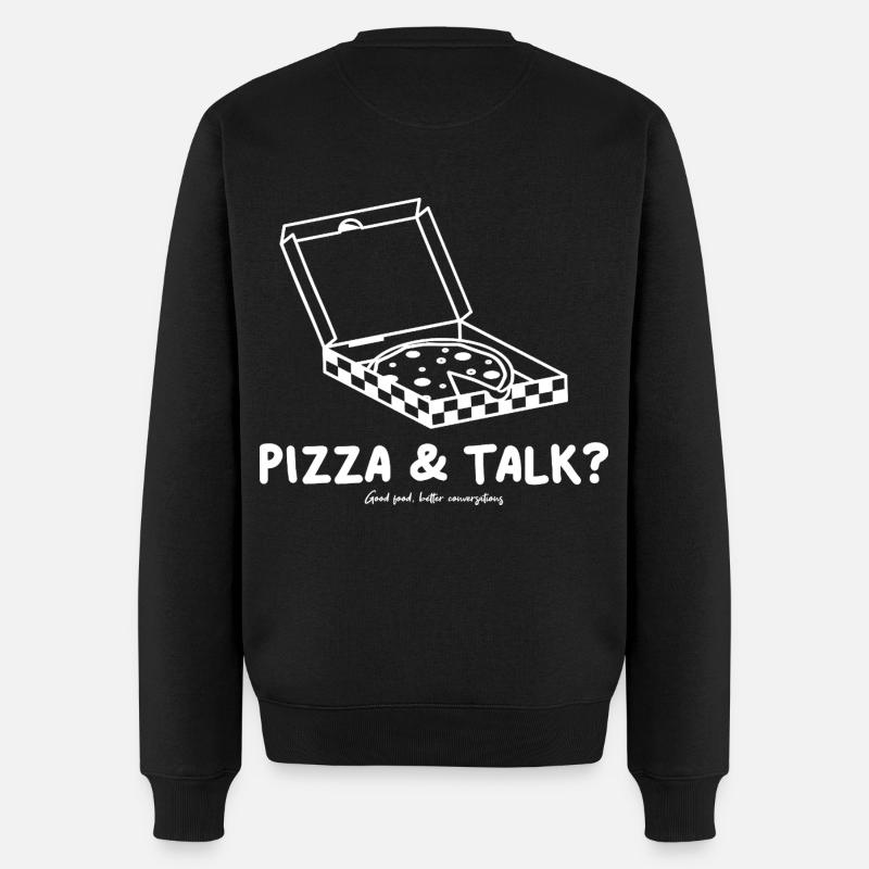Pizza & Talk ? - Pull Premium bio Homme - noir