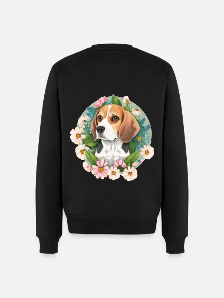 Beagle Hundehalter - Männer Premium Bio Pullover - Schwarz