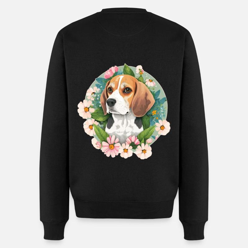 Propriétaires de chiens Beagle - Pull Premium bio Homme - noir